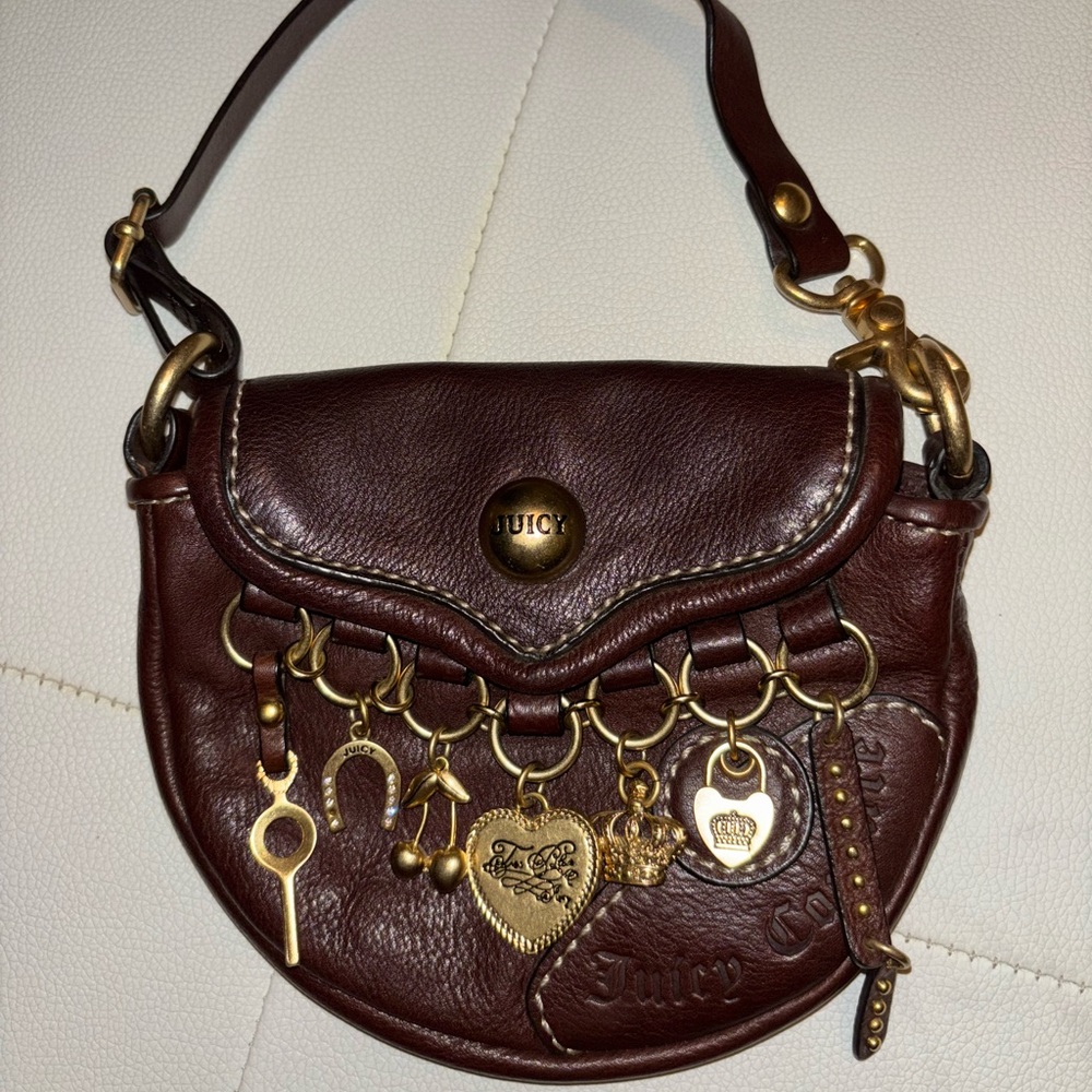 RARE VINTAGE Juicy Couture MINI BAG with CHARMS